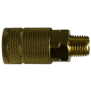 Midland Industries 28517 Parker Tru Coupler, 3/8 in MIP, Brass