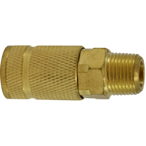 Midland Industries 28594 ARO 210 Interchange Male Coupler, 1/4-in Body, 3/8-in Male NPT, Brass