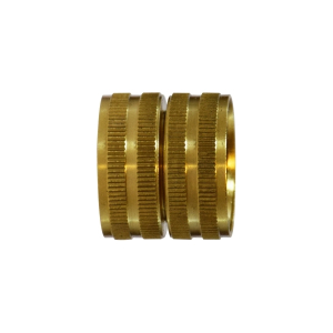 Midland Industries 30011 Straight Swivel Adapter, 3/4 in FGH x 3/4 in FGH, Brass