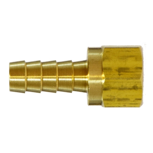 Midland Industries 32104 Swivel Adapter, 5/16 in Hose x 5/16 in 45 deg Flared Female, Brass