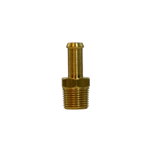 Midland Industries 32384 Connector, 1/2-in Hose Barb x 1/2-in Male NPTF, Brass