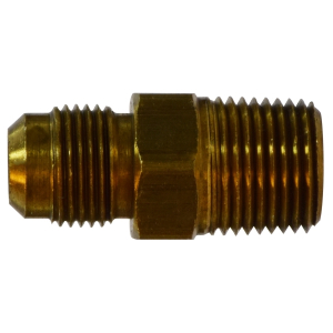 Midland Industries 35132 Adapter, 1/2 in Male Flared x 1/2 in MNPTF, Brass