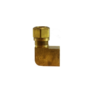 Midland Industries 38115 90 deg Elbow, 3/8 in Tube OD x 1/8 in FNPTF, Brass