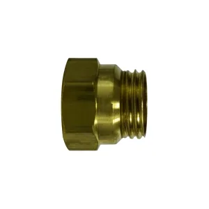 Midland Industries 38312 Nut, 3/8 in Tube, Brass