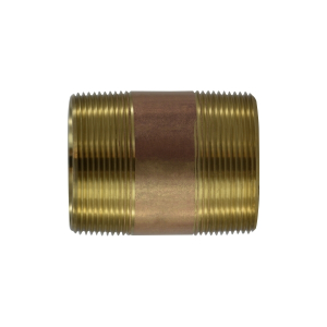 Midland Industries 40170 Seamless Pipe Nipple, 2 in MPT x 2 in MPT, 8 in, Brass