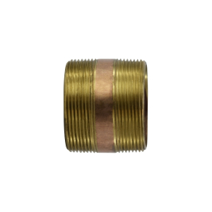Midland Industries 40207 Seamless Pipe Nipple, 3 in MPT x 3 in MPT, 6 in, Brass