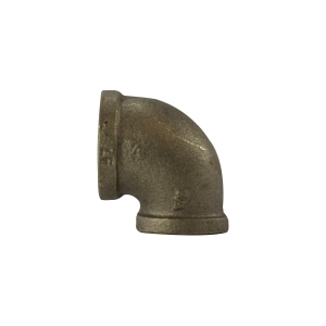 Midland Industries 44123LF 90 deg Reducing Elbow, 1/2 in FPT x 1/4 in FPT, Bronze