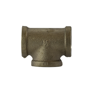 Midland Industries 44257LF Pipe Tee, 1-1/2 in FPT x 1-1/2 in FPT x 1-1/2 in FPT, Bronze