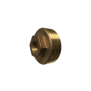 Midland Industries 44522 Reducer Hex Bushing, 1-1/2 in MPT x 3/4 in FPT, Bronze