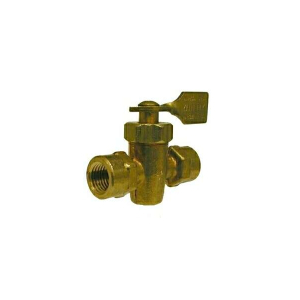 Midland Industries 46411M Solid Bottom Fuel Valve, 1/4 x 1/4 in Nominal, FPT x FPT, 30 psi Pressure