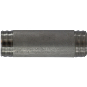 Midland Industries 49144 Welded Pipe Nipple, 1-1/2 in MPT x 1-1/2 in MPT, 3-1/2 in L, Stainless Steel