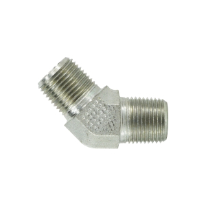 Midland Industries 550144 45 deg Elbow, 1/4 in Male Pipe x 1/4 in Male Pipe, Steel