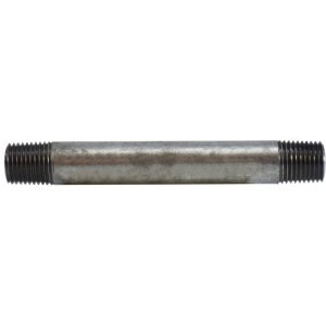 Midland Industries 56025 Welded Pipe Nipple, 1/4 in MPT x 1/4 in MPT, 3-1/2 in L, Steel, Galvanized, SCH 40 Schedule