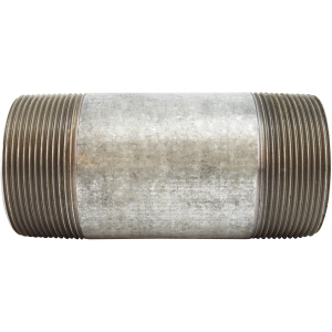 Midland Industries 56201 Welded Pipe Nipple, 3 in MPT x 3 in MPT, 3 in L, Steel, Galvanized, SCH 40 Schedule
