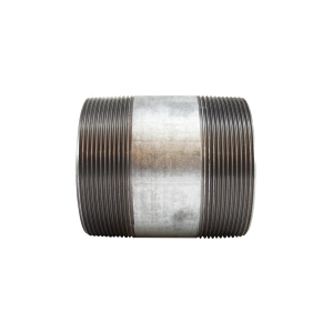 Midland Industries 56224 Welded Pipe Nipple, 4 in MPT x 4 in MPT, 4-1/2 in L, Steel, Galvanized, SCH 40 Schedule