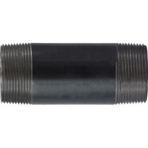 Midland Industries 57285 Welded Pipe Nipple, 1-1/2 in MPT x 1-1/2 in MPT, 48 in L, Steel, Black, SCH 40 Schedule