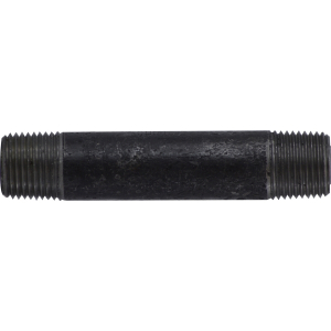 Midland Industries 59062SMLSXX Seamless Pipe Nipple, 1/2 in MPT x 1/2 in MPT, 2 in L, Steel, Black, XXH Schedule