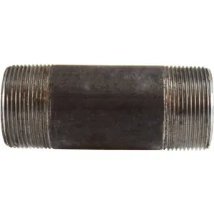 Midland Industries 59148SMLS Seamless Pipe Nipple, 1-1/2 in MPT x 1-1/2 in MPT, 5-1/2 in L, Steel, Black, 300 lb