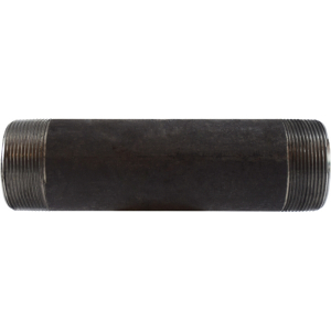 Midland Industries 59164SMLS Seamless Pipe Nipple, 2 in MPT x 2 in MPT, 4 in L, Steel, Black, SCH 80 Schedule, 300 lb