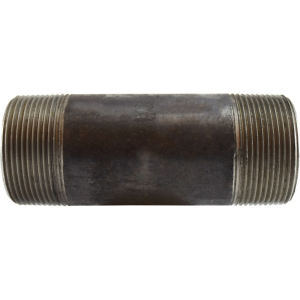 Midland Industries 59188SMLS Seamless Pipe Nipple, 2-1/2 in MPT x 2-1/2 in MPT, 7 in L, Steel, Black, SCH 80 Schedule