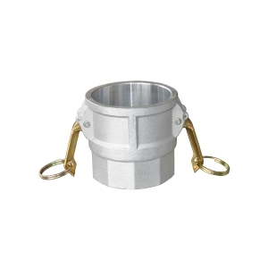 Midland Industries CGD-800-A1 Type D Cam and Groove Coupler with Two Brass Handle, 8-in Female Cam x 8-in Female NPT, Aluminum