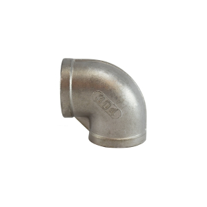 Midland Industries 62108 90 deg Elbow, 2 in FNPT x 2 in FNPT, Stainless Steel, 150 lb