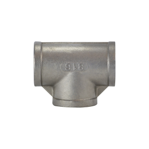 Midland Industries 62260 Pipe Tee, 3 in FPT x 3 in FPT x 3 in FPT, Stainless Steel, 150 lb