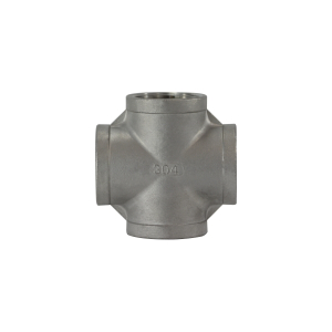 Midland Industries 62394 Cross, 3/4 in FPT x 3/4 in FPT x 3/4 in FPT x 3/4 in FPT, Stainless Steel