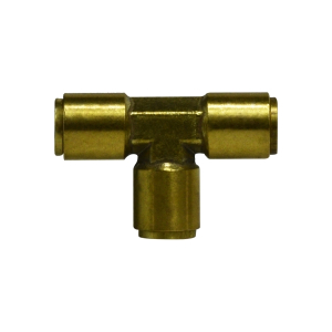 Midland Industries 641200 D.O.T. Union Tee, 3/4-in Push-to-Connect x 3/4-in Push-to-Connect x 3/4-in Push-to-Connect, Brass