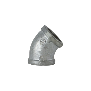 Midland Industries 64192 45 deg Elbow, 6 in FPT x 6 in FPT, Iron, Galvanized, 150 lb