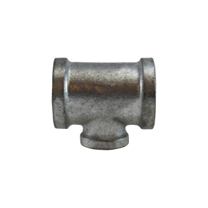 Midland Industries 64328 Reducing Tee, 2 in FPT x 2 in FPT x 3/4 in FPT, Iron, Galvanized, 150 lb