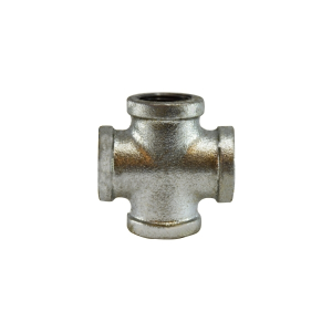Midland Industries 64397 Cross, 1-1/2 in FPT x 1-1/2 in FPT x 1-1/2 in FPT x 1-1/2 in FPT, Iron, Galvanized