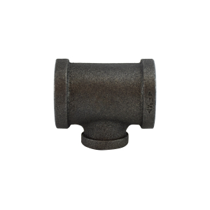 Midland Industries 65343 Reducing Tee, 2-1/2 in FPT x 2-1/2 in FPT x 1-1/2 in FPT, Iron, Black, 150 lb