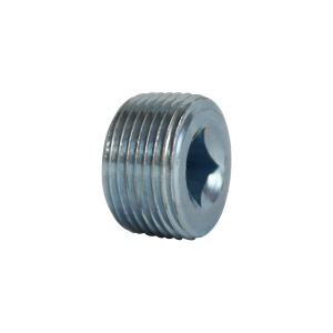 Midland Industries 66637 Square Socket Countersunk Plug, 1-1/2 in MNPT, Steel, Zinc-Plated, 150 lb