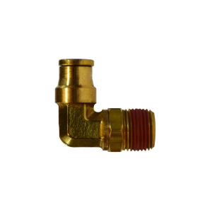 Midland Industries 690804S 90 deg Swivel Elbow, 1/2 in Tube OD x 1/4 in Male NPTF, Brass