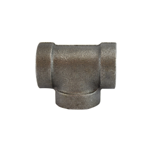 Midland Industries 69252 Tee, 3/8 in FPT x 3/8 in FPT x 3/8 in FPT, Iron, Black, XH Schedule, 300 lb