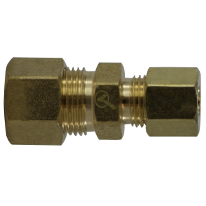 Midland Industries 700082-0403 Reducing Compression Union, 1/4 in Compression x 3/16 in Compression, Lead-Free Brass