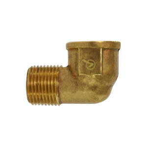 Midland Industries 706216-08 90 deg Street Elbow, 1/2 in FIP x 1/2 in MIP, Brass