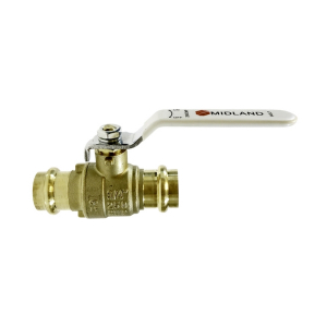 Midland Industries 940410LF Ball Valve, 3 in Nominal, Press x Press, 250 psi WOG Pressure