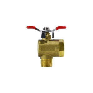 Midland Industries 947112 90 deg Right Angle Ball Valve, 3/8 in Nominal, FPT x MPT, 250 psi Pressure