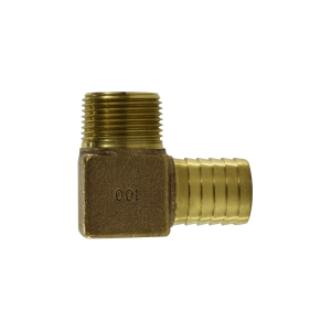 Midland Industries 973980 Elbow, 3/4 in Hose Barbed x 3/4 in MIP, Bronze