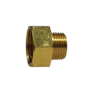 Midland Industries 30093L Long Pattern Straight Rigid Adapter, 3/4 in FGH x 3/4 in MNPTF, Brass