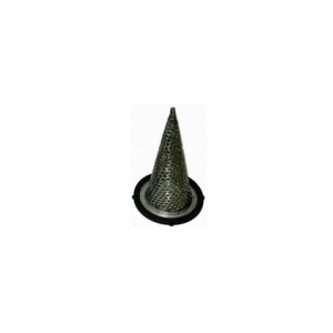 Midland Industries SCR-400-SS304 Round Bottom Hole Cone Strainer, 4 in, Stainless Steel