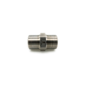 Midland Industries SS5404-12-04 Reducing Hex Nipple, 3/4 in MNPT x 1/4 in MNPT, 1.771 in L, Stainless Steel