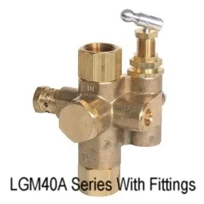 Midwest Control LGM40A-0801HS Unloader Valve Mark IV 5/8" Inverted Flare x 1/2" MPT 145-175