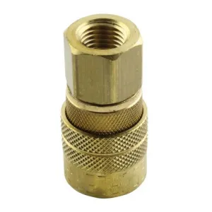 Milton 715 Industrial Air Coupler M-Style 1/4" NPT Female Brass Air Coupler Quick Connect Air Coupler
