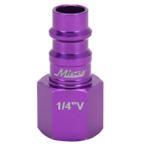 Milton 761VC-20 ColorFit HIGHFLOWPRO Plugs (V-Style Purple) - 1/4" Female NPT