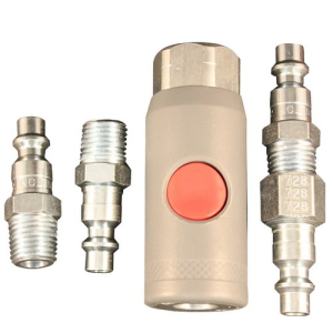 Milton S-219 1/4" FNPT M-Style Safety Coupler and Plug Kit - 5 Piece