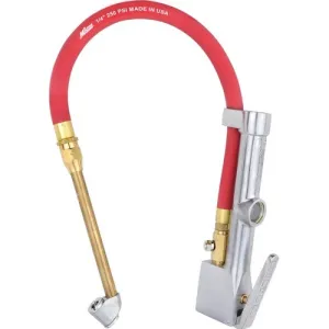 Milton S-506 Tire Inflator Gauge with Dual Head Air Chuck 15" Air Hose 10-160 PSI