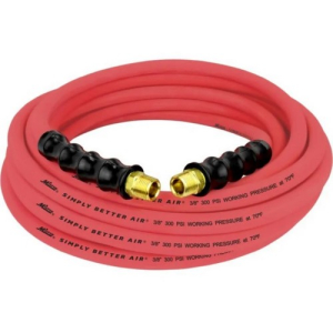 Milton ULR383538 3/8" Ultra Lightweight Rubber Hose 35' Air Hose with 3/8" NPT Male Inlet Thread Ends